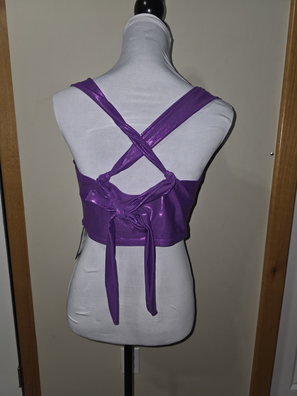 Purple Metalic mermaid bikini top - Picture 2 of 4